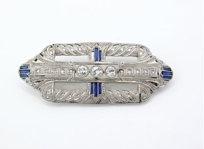 Platinum, Art Deco, Brooch