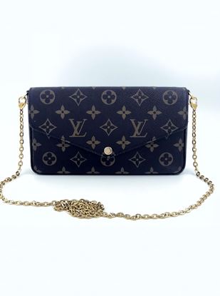 图片 Louis Vuitton Monogram Felicie Chain Wallet