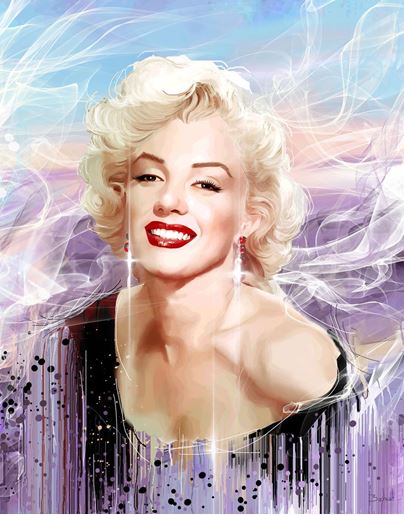 Image sur Marilyn in purple