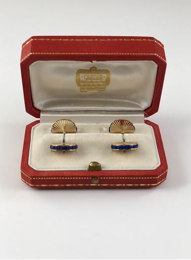 Picture of Vintage Cartier 18k Yellow Gold Cuff Links