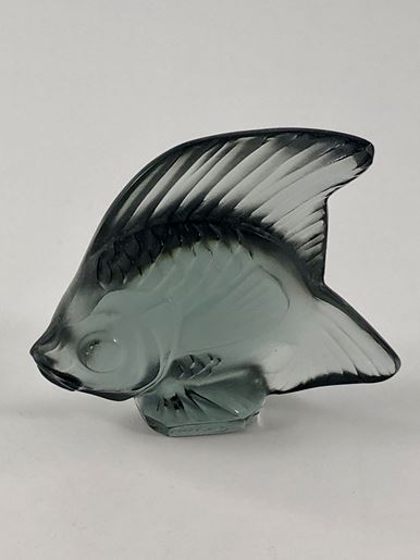 Picture of Lalique Grey Smoke Crystal Fish