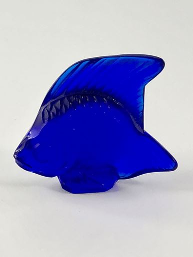 Picture of Lalique Royal Blue Crystal Fish 