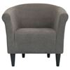 Picture of Graphite Grey Modern Classic Upholstered Accent Arm Chair Club Chair