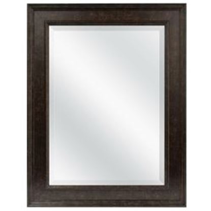 Image de Beveled Rectangular Bathroom Vanity Mirror with Bronze Finish Frame