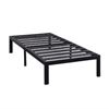 图片 Twin size Heavy Duty Metal Platform Bed Frame with Wide Steel Slats
