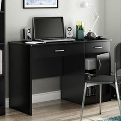 图片 Home Office Work Desk in Black Finish