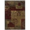 Picture of Dark Green Geometric Floral Stylish Area Rug (8'2 x 10')