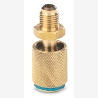 图片 Anti-Blowback Adapter, for R134a Yellow Hose, Prevents Refrigerant Loss, 1/2" Acme M x 1/2" Acme F