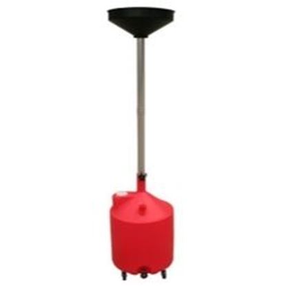 Picture of Atlas Portable Plastic 18 Gallon Oil Drain with Adjustable Funnel Height and Drain Spigot (WIll Call Only)