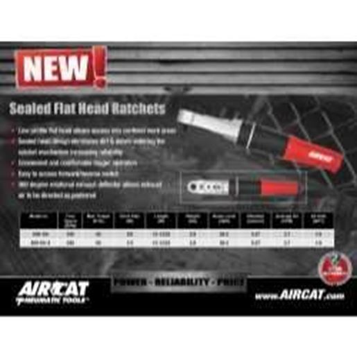 图片 AIRCAT 1/2" Drive Sealed Flat Head Ratchet