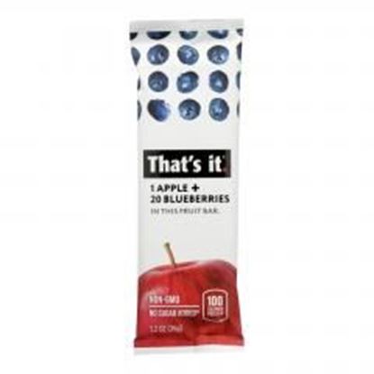 Foto de That's It Fruit Bar - Apple and Blueberry - Case of 12 - 1.2 oz