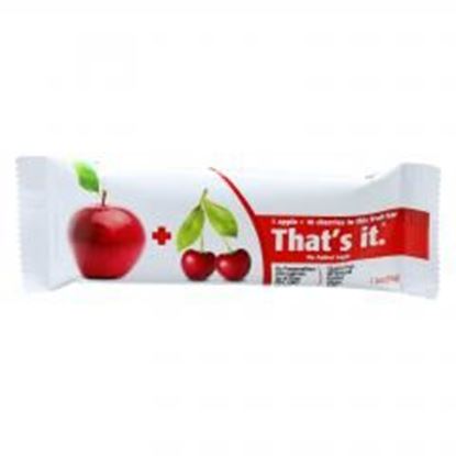 Foto de That's It Fruit Bar - Apple and Cherry - Case of 12 - 1.2 oz