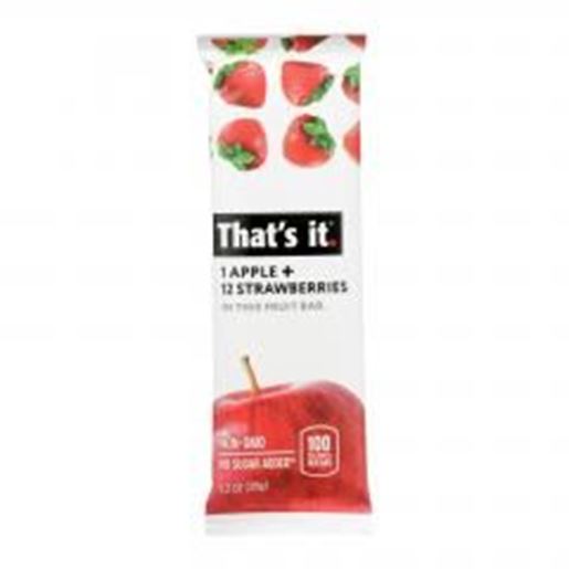 Picture of That's It Fruit Bar - Apple and Strawberry - Case of 12 - 1.2 oz