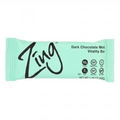 图片 Zing Bars - Nutrition Bar - Dark Chocolate Sunflower Mint - Nut Free - 1.76 oz Bars - Case of 12