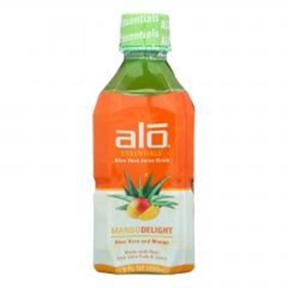 Foto de Alo Essentials Mango Delight Aloe Vera Juice Drink - Mango - Case of 12 - 11.8 fl oz.