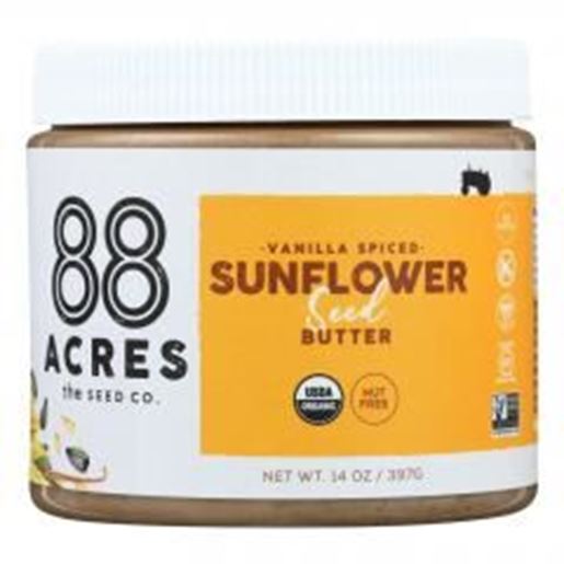 Foto de 88 Acres Seed Butter - Vanilla Spice Sunflower - Case of 6 - 14 oz.