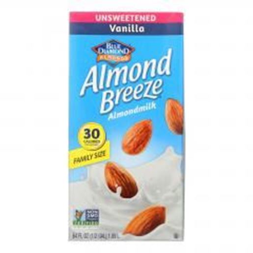 Picture of Almond Breeze - Almond Milk - Unsweetened Vanilla - Case of 8 - 64 fl oz.