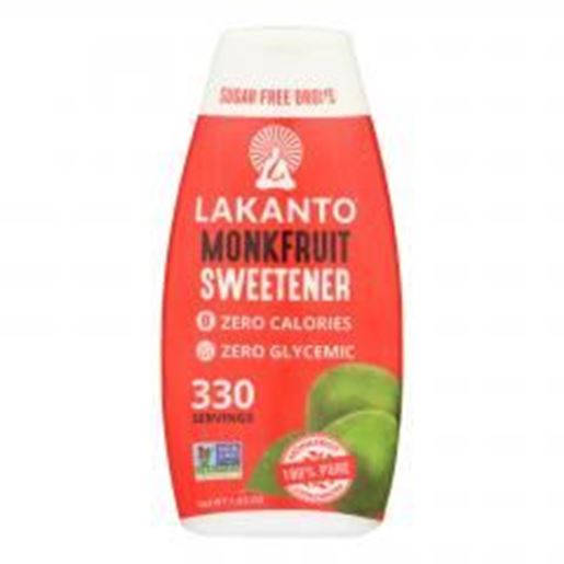 Picture of Lakanto - Liquid Monkfruit Sweetener - Sugar Free - Case of 6 - 1.85 fl oz.