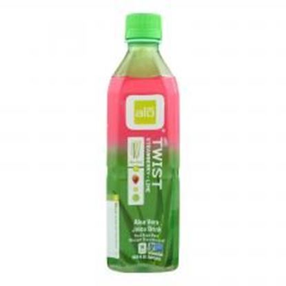 Foto de Alo - Aloe Vera Juice Drink - Strawberry Lime Twist - Case of 12 - 16.9 fl oz.