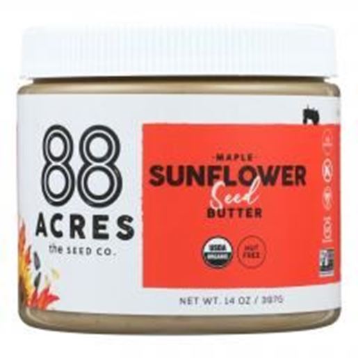 图片 88 Acres - Seed Butter - Organic Maple Sunflower - Case of 6 - 14 oz.