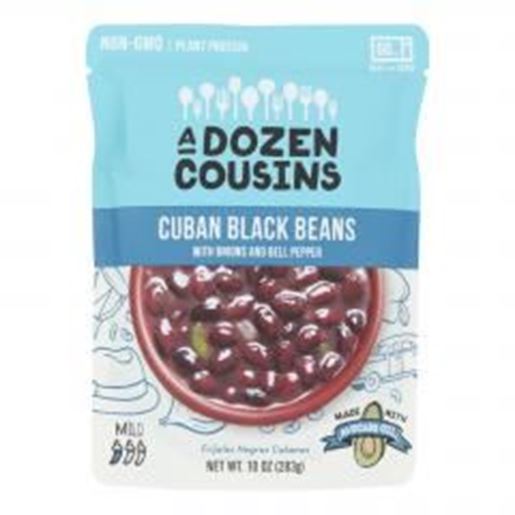 Image sur A Dozen Cousins - Ready to Eat Beans - Cuban Black - Case of 6 - 10 oz.