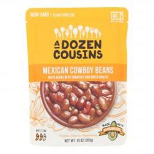 Image sur A Dozen Cousins - Ready to Eat Beans - Mexican Pinto - Case of 6 - 10 oz.