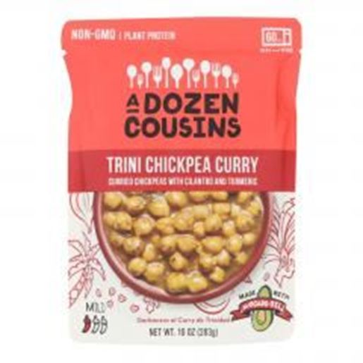 Image sur A Dozen Cousins - Ready to Eat Beans - Trini Chickpea Curry - Case of 6 - 10 oz.