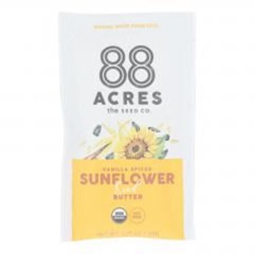 Image sur 88 Acres - Seed Butter - Organic Vanilla Spice Sunflower - Case of 10 - 1.16 oz.