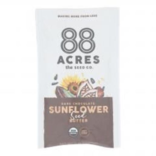 Image sur 88 Acres - Seed Butter - Organic Dark Chocolate Sunflower - Case of 10 - 1.16 oz.