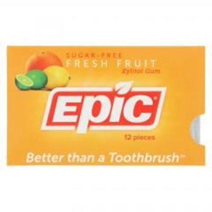 Foto de Epic Dental - Xylitol Gum - Fresh Fruit - 12 Count - 1 Case