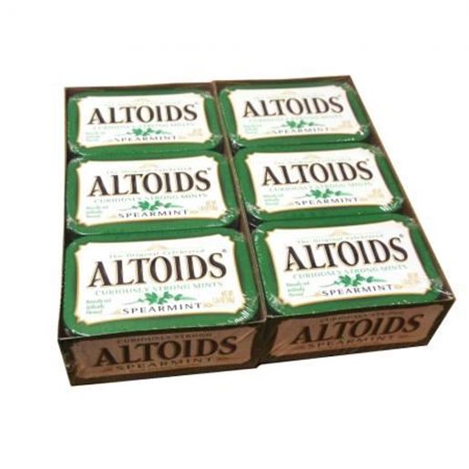 Picture of Altoids Mints Spearmint 1.76 oz Pack of 12 Tins: Case of 12