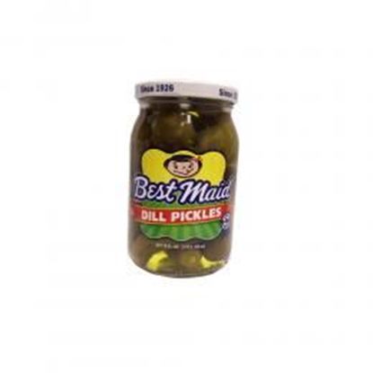 Foto de Best Maid Dill Pickles 16 oz Glass Jar