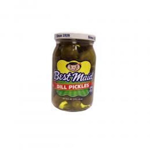 Picture of Best Maid Dill Pickles 16 oz Glass Jar