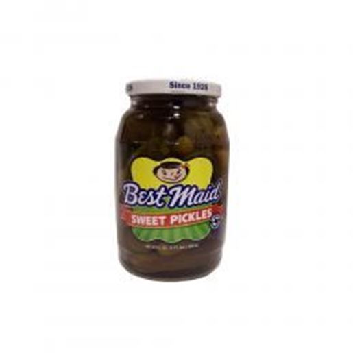 Picture of Best Maid Sweet Pickles, 22 oz Jar: "Best Maid Sweet Pickles, 22 oz Jar"