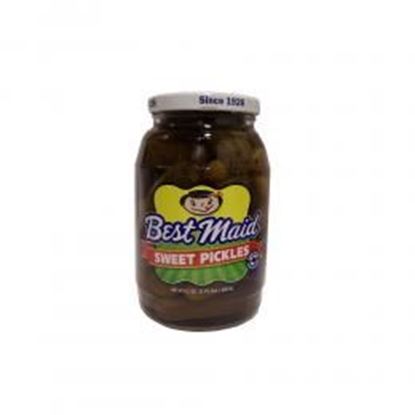 Foto de Best Maid Whole Sweet Pickles 22 oz Case of 12: Case of 6