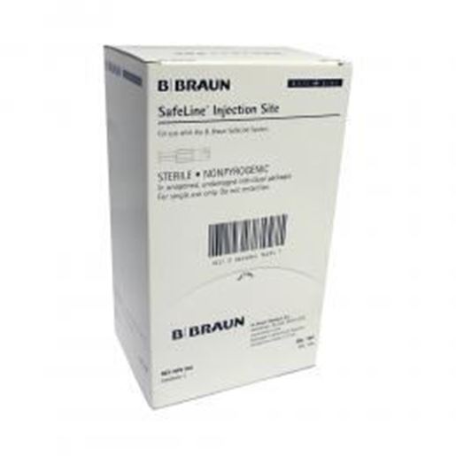Picture of B BRAUN SITE SAFELINE INJECTION 2-PIECE SET - STERILE - NONPYROGENIC - USE WITH SAFELINE SYSTEM - REF# NF9100 - 100 COUNT