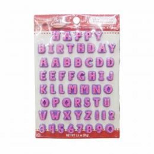 Picture of BETTY CROCKER CANDY CAKE DECORATIONS LETTERS, HAPPY BIRTHDAY, MISC. COLORS, 1.1 OZ / 31G: "BETTY CROCKER CANDY CAKE DECORATIONS LETTERS, HAPPY BIRTHDAY, MISC. COLORS, 1.1 OZ / 31G"