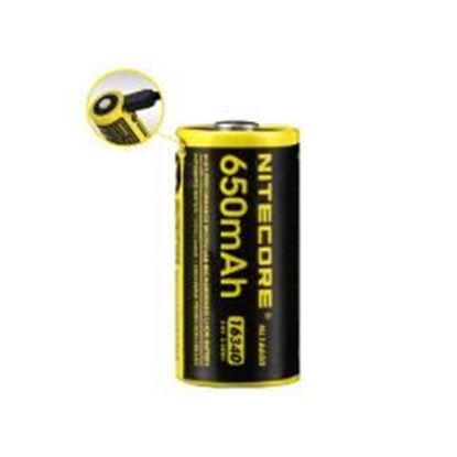 Picture of nitecore-nl1665r-650mah-16340-microusb-rchrgbl-li-ionbattery