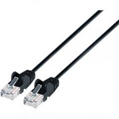 Foto de intellinet-network-solutions-742078-black-cat-6-utp-slim-network-patch-cable-with-snagless-boots-(1.5-feet)