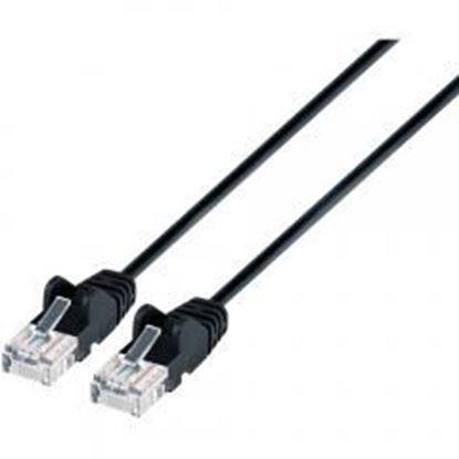 Foto de intellinet-network-solutions-742108-black-cat-6-utp-slim-network-patch-cable-with-snagless-boots-(7-feet)