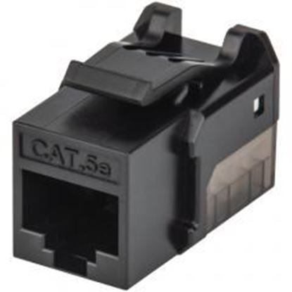 Picture of intellinet-network-solutions-771993-fastpunch-cat-5e-utp-keystone-jack-(black)