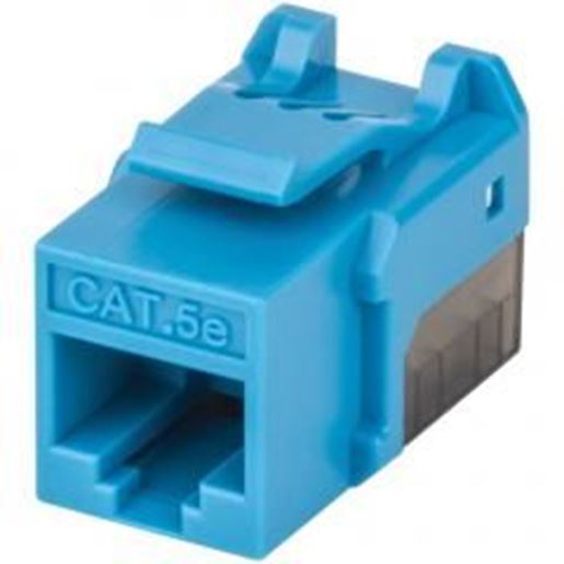 Picture of intellinet-network-solutions-772259-fastpunch-cat-5e-utp-keystone-jack-(blue)