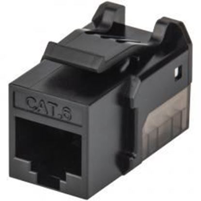 Picture of intellinet-network-solutions-772280-fastpunch-cat-6-utp-keystone-jack-(black)