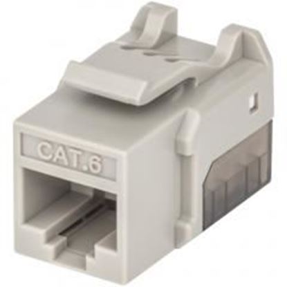 Foto de intellinet-network-solutions-772303-fastpunch-cat-6-utp-keystone-jack-(gray)