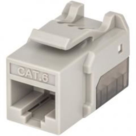 Picture of intellinet-network-solutions-772303-fastpunch-cat-6-utp-keystone-jack-(gray)