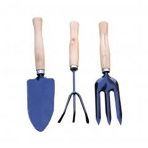 Picture of Set of 3 Creative Gardening Yard Wooden Handle Shovel/Spade/Fork Tools