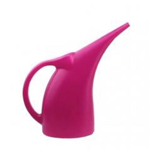 Picture of Plastic Colorful Watering Pot Watering Can Gardening Tools Rose-red