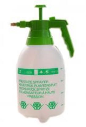 Foto de White Air Pressure Watering Can Garden Tool Cleaning Supply, 2 L, 5.1x5.1x11.8"