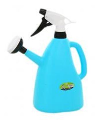 Foto de Multifunction Solid Air Pressure Watering Can Garden Tool Watering Pot,1.2L Blue