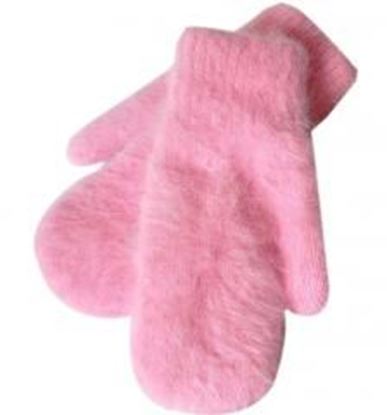 Foto de Women Mittens Warm Thicker Gloves Knitting Winter Gloves, Pink